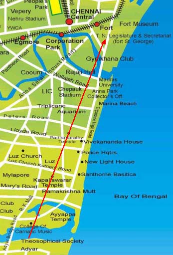 Strongholds in the city of Chennai, South India